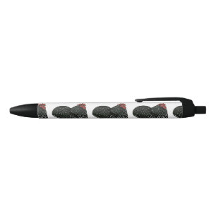 Stylo Noir Cochin : Coq mouillé