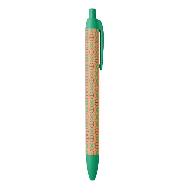 Stylo Noir CODE vert sur n'importe quelle couleur (Bas (Vertical))