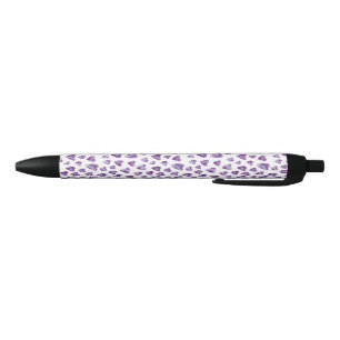 Stylo Noir Coeur d'aquarelle très Peri