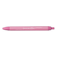 Cœur rose et blanc avec signature en arabesque