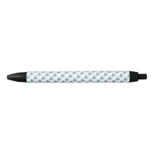 Stylo Noir Cœurs d'amour Motif Bureau Scolaire