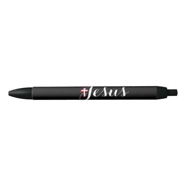 Stylo Noir Collection de cadeaux de foi - (Devant)