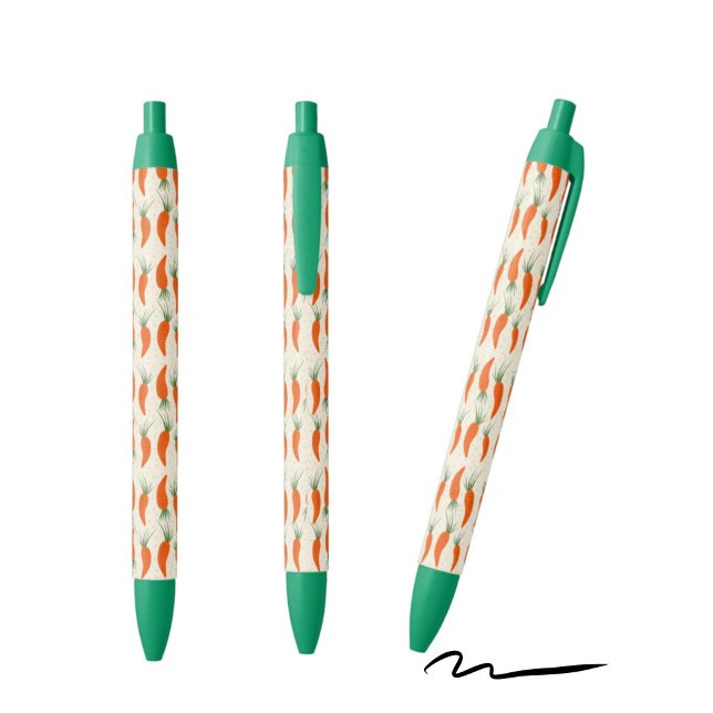 Stylo Noir Collection de carottes botaniques (Créateur téléchargé)