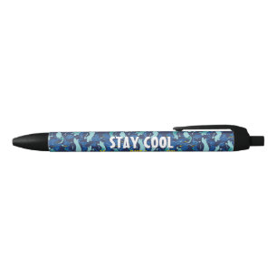 Stylo Noir Colonie de pingouins bleus de la marine hanche