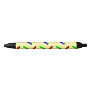 Stylo Noir Colorful high lighters on yellow