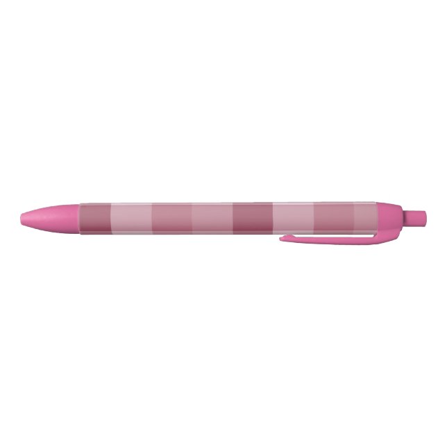 Stylo Noir Conception de carreaux à carreaux Gingham rose (Bas)