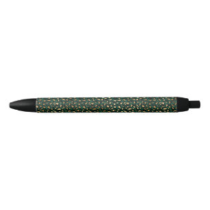 Stylo Noir Conception de la série Safari Émeraude et Or 1