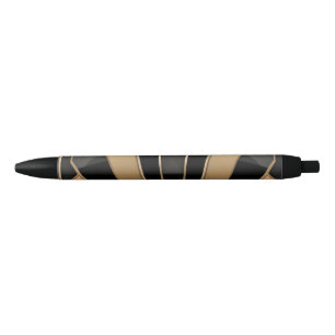 Stylo Noir Conception de luxe géométrique Art Déco en soleil 