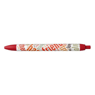Stylo Noir Conception de mots positifs