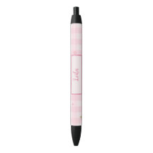 Conception de nom de script à nœud cerise en vichy