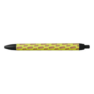 Stylo Noir Conception drôle de nourriture de hot-dog