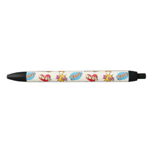 Stylo Noir Conception Girly de superhéros comique de style