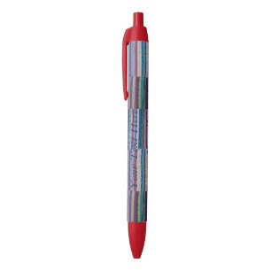 Stylo Noir conception originale tricotée colorée d'amusemen