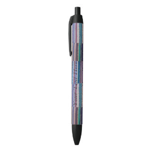 Stylo Noir conception originale tricotée colorée d'amusemen