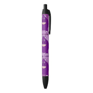 Stylo Noir Conception personnalisée d'hippopotame