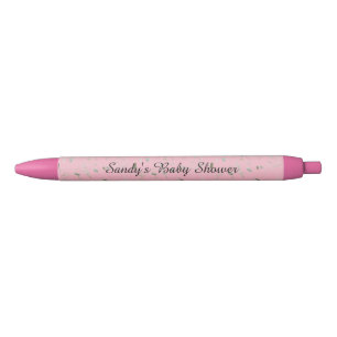 Stylo Noir Conception rose personnalisée