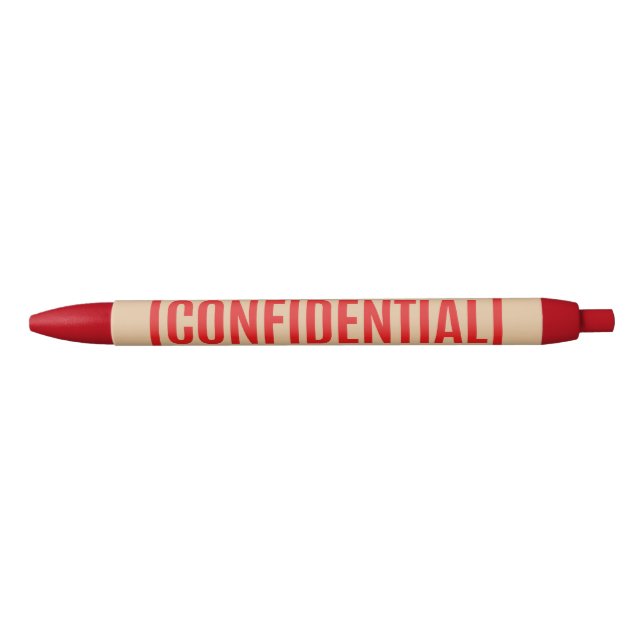 Stylo Noir Confidentiel (Devant)
