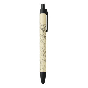 Stylo Noir Contour des Etats-Unis