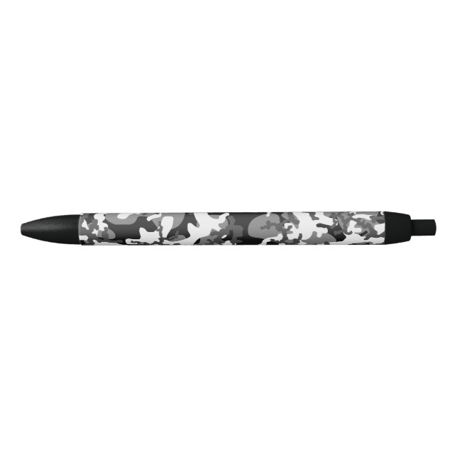 Stylo Noir Cool & Awesome Grey Camouflage Motif (Devant)