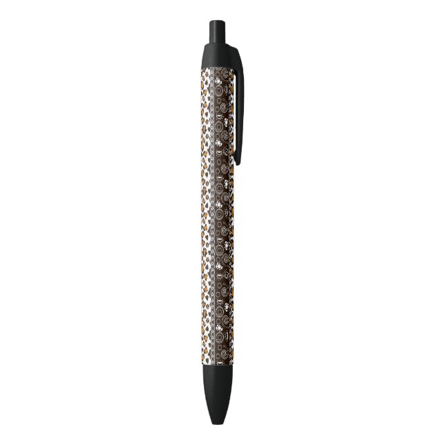 Stylo Noir Copie africaine avec le motif de peau de guépard (Bas (Vertical))