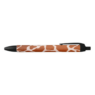 Stylo Noir Copie de motif de girafe