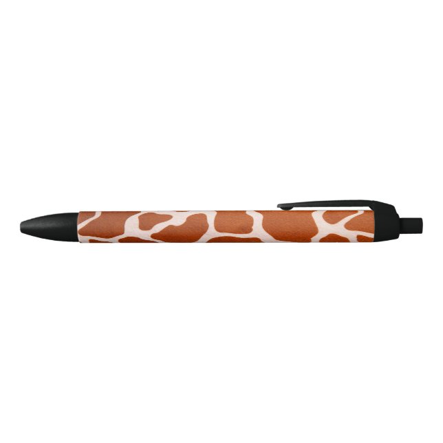 Stylo Noir Copie de motif de girafe (Haut)