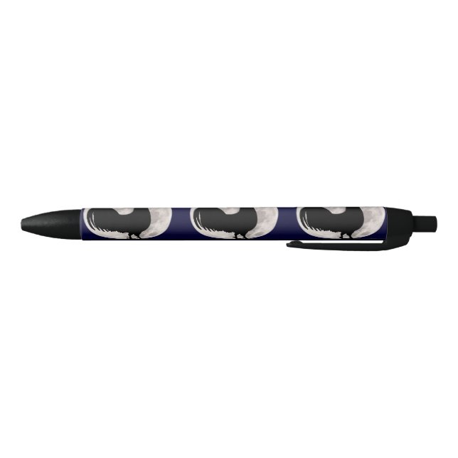 Stylo Noir Coq au clair de lune (Bas)