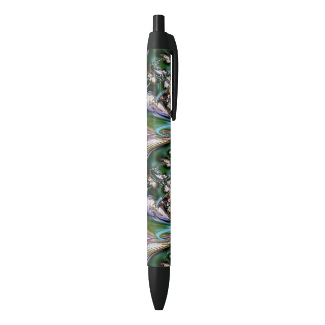 Stylo Noir Coque d'Abalone (Bas (Vertical))