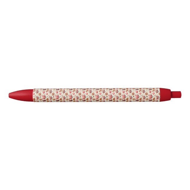 Stylo Noir Cosy Christmas Cocoa and Gingerpain Motif (Devant)