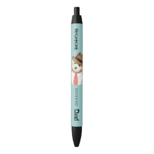 Stylo Noir Coton de Tulear Papa