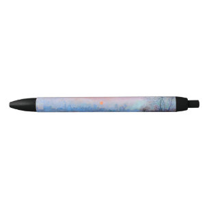 Stylo Noir Coucher de soleil sur la Seine Claude Monet
