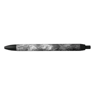 Stylo Noir Couches de cristaux gris