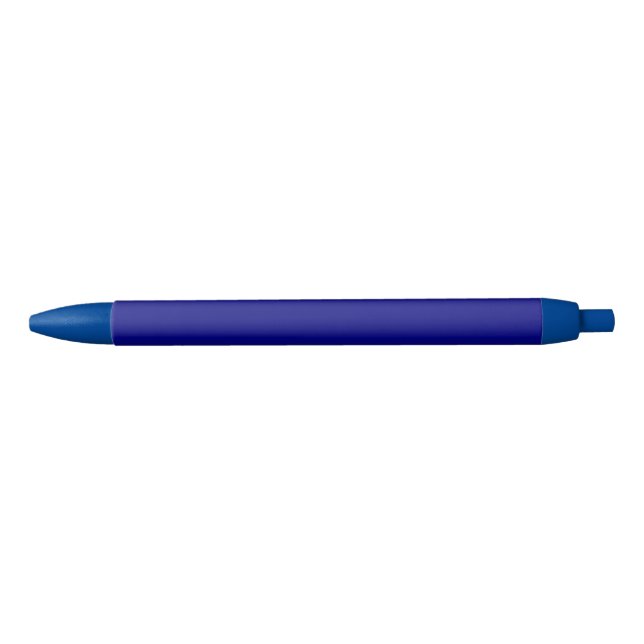 Stylo Noir Couleur Bleu Profond Solide (Devant)