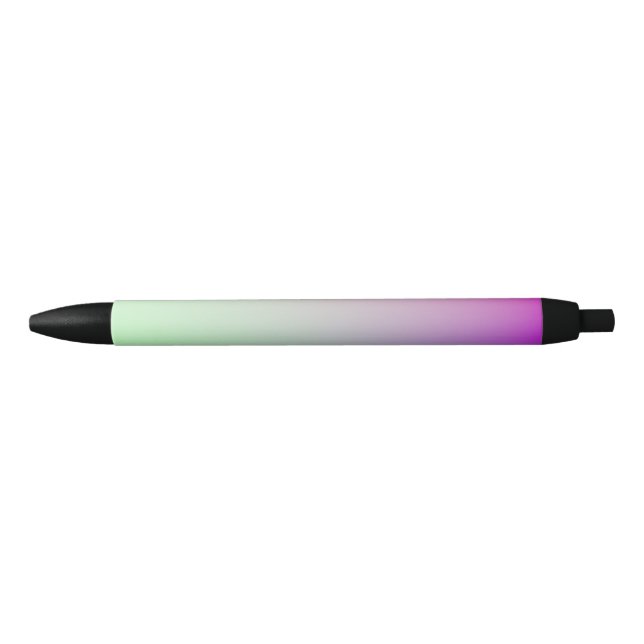 Stylo Noir Couleurs arc-en-ciel Art Abstrait (Devant)