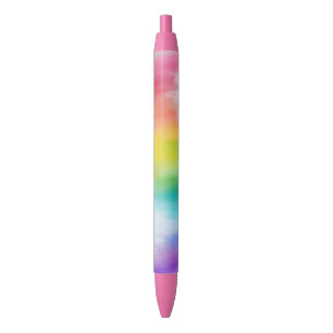 Stylo Noir Couleurs arc-en-ciel personnalisées Design modern