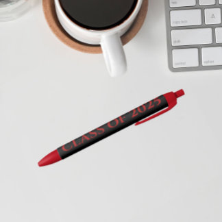 Stylo Noir Couleurs de l'école noire et rouge Année