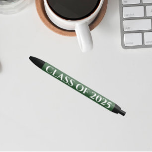 Stylo Noir Couleurs de l'école verte et blanche Année de clas