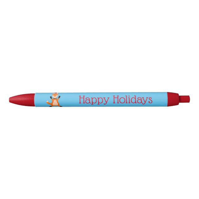 Stylo Noir Coutume Noël Fox Custom (Devant)