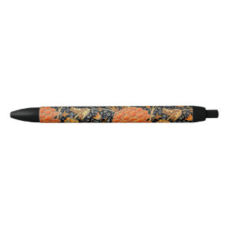 Stylo Noir Cray, motif célèbre de William Morris,