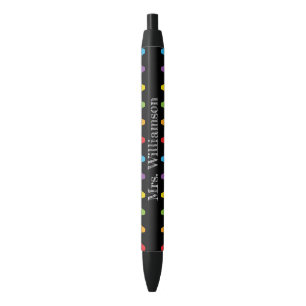 Stylo Noir Crayons arc-en-ciel personnalisés Appréciation de