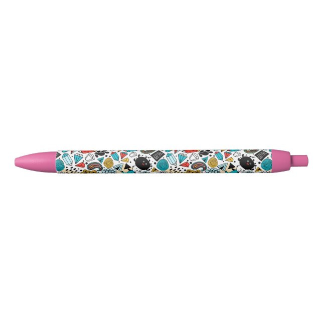 Stylo Noir Crazy head (Devant)