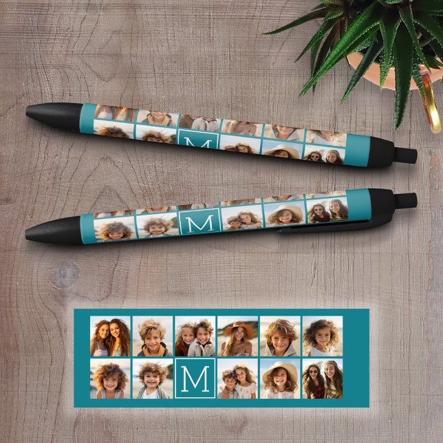 Stylo Noir Créez votre propre collection Instagram Monogramme (Personalized Writing Pens)