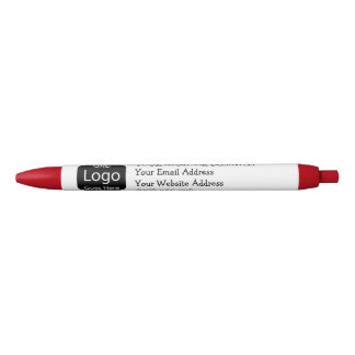 Stylo Noir Créez votre propre entreprise de logo personnalisé