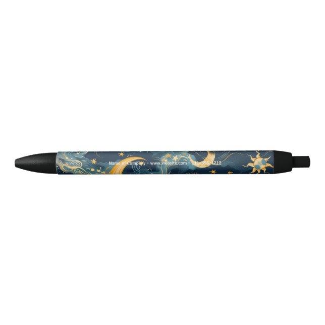 Stylo Noir Créez Votre Propre Soleil et Lune Célestes Nostalg (Devant)