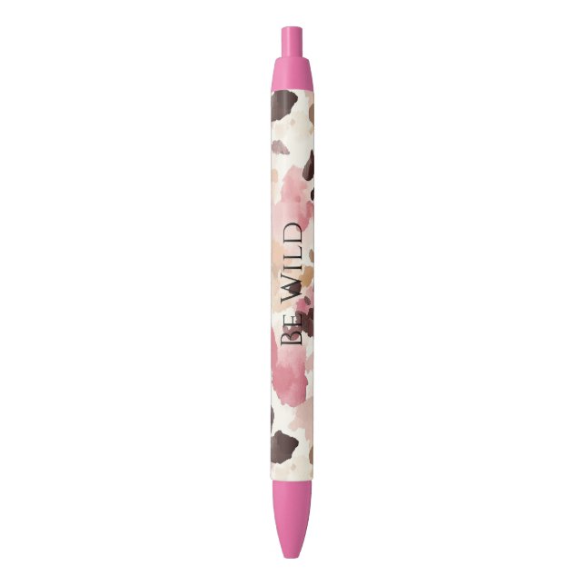 Stylo Noir Crème rose Brown léopard (devant Vertical)