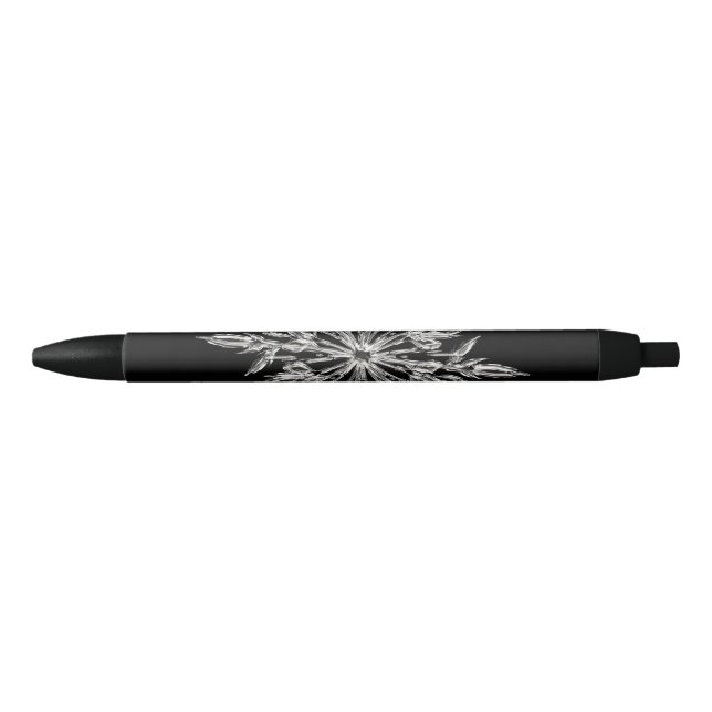 Stylo Noir Cristal glacé noir (Devant)
