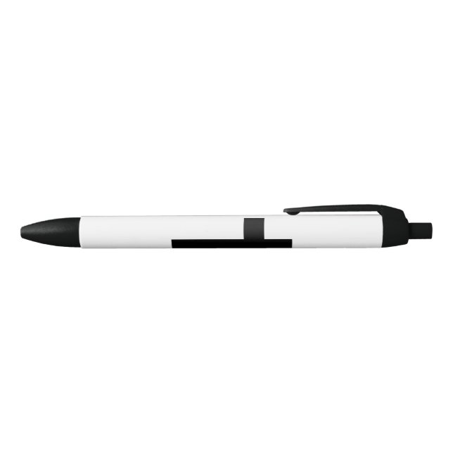 Stylo Noir Croix chrétienne (Haut)