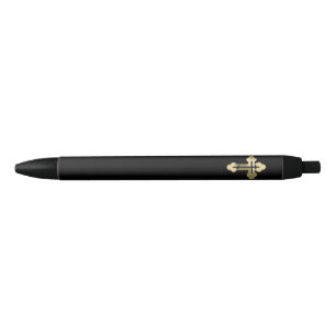 Stylo Noir Croix orthodoxe chrétienne