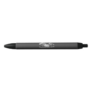 Stylo Noir Croquis de montagnes aux scènes verdoyantes en noi