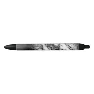 Stylo Noir Cryptide : Croquis de Wasset de neige